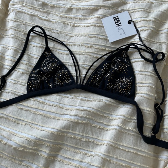 ✨NWT✨ Beach Riot Cosmic Bikini Top Zodiac Moon size XS - Picture 5 of 7